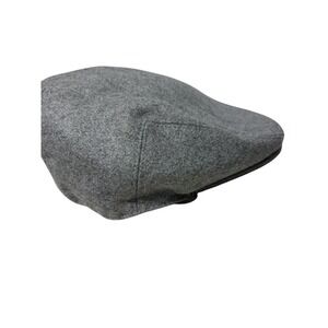 Epoch Hat Gray Size M Newsboy Cabbie Cap Wool Flannel Lining Snap Cap